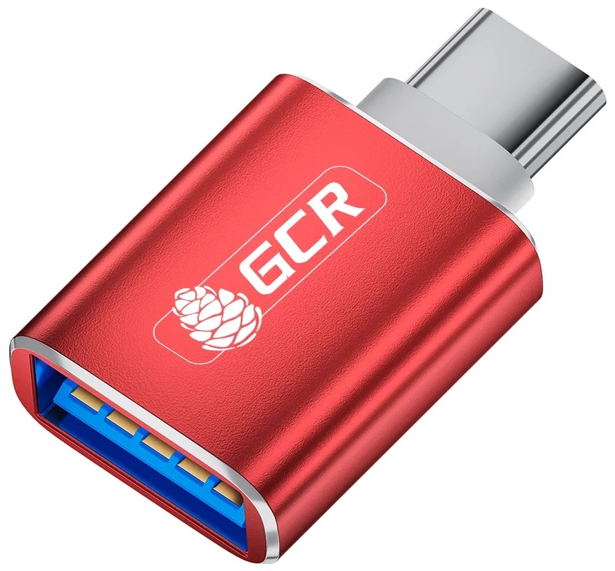 Переходник Grееnconnеct GCR-52298 USB Typе-C - USB 3.0 OTG красный