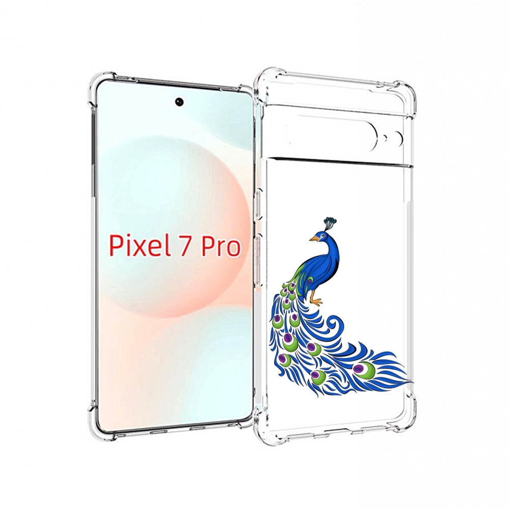 

Чехол Mypads Жарптица-Голубая Для Google Pixel 7 Pro, Прозрачный, Tocco