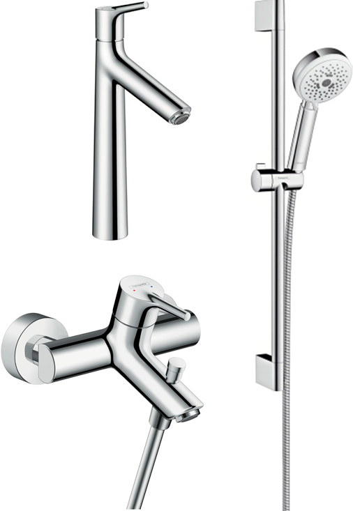 

Комплект для ванной Смеситель Hansgrohe Talis S 72400000 для ванны с душем + Смеситель Han