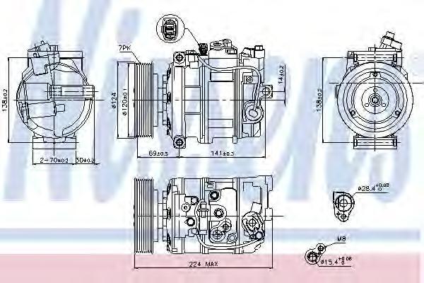 

Компрессор Кондиционера NISSENS 890025