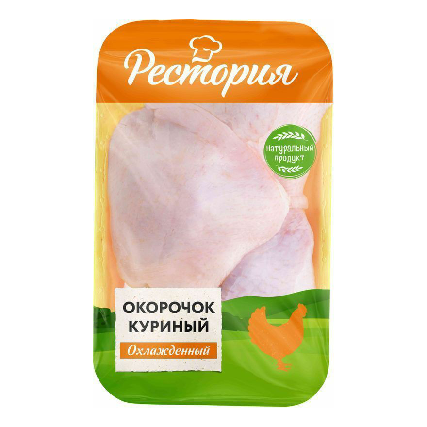 

Окорочка куриные с кожей Рестория охлажденные +-640 г