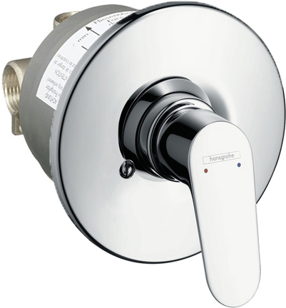 Смеситель Hansgrohe Focus E2 31967000 с внутренней частью для душа 100043803939 серебристый