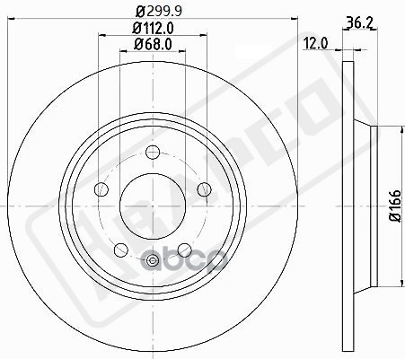 Диск Тормозной Задний Bd0140, BAPCO арт. BD0140