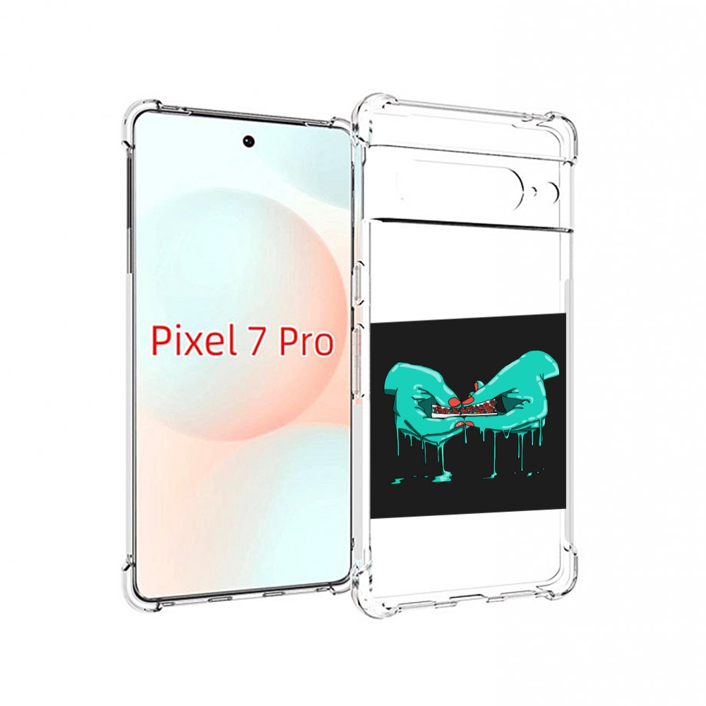 

Чехол Mypads Закручиваю-Розочки Для Google Pixel 7 Pro, Прозрачный, Tocco