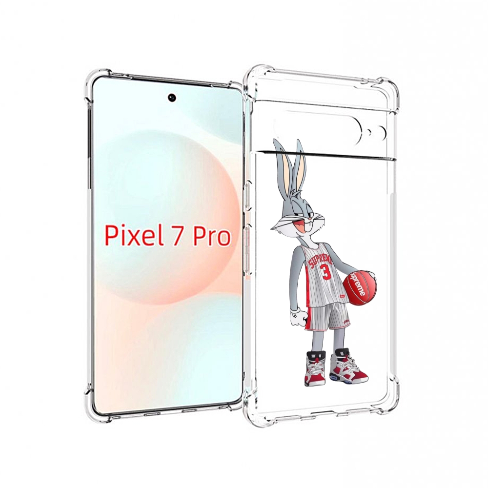 

Чехол Mypads Заяц-Баскетболист Женский Для Google Pixel 7 Pro, Прозрачный, Tocco