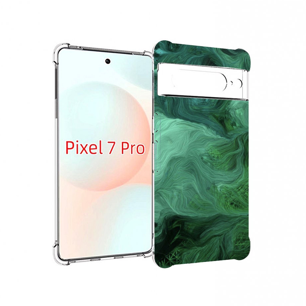 

Чехол Mypads Зеленые Нити Для Google Pixel 7 Pro, Прозрачный, Tocco