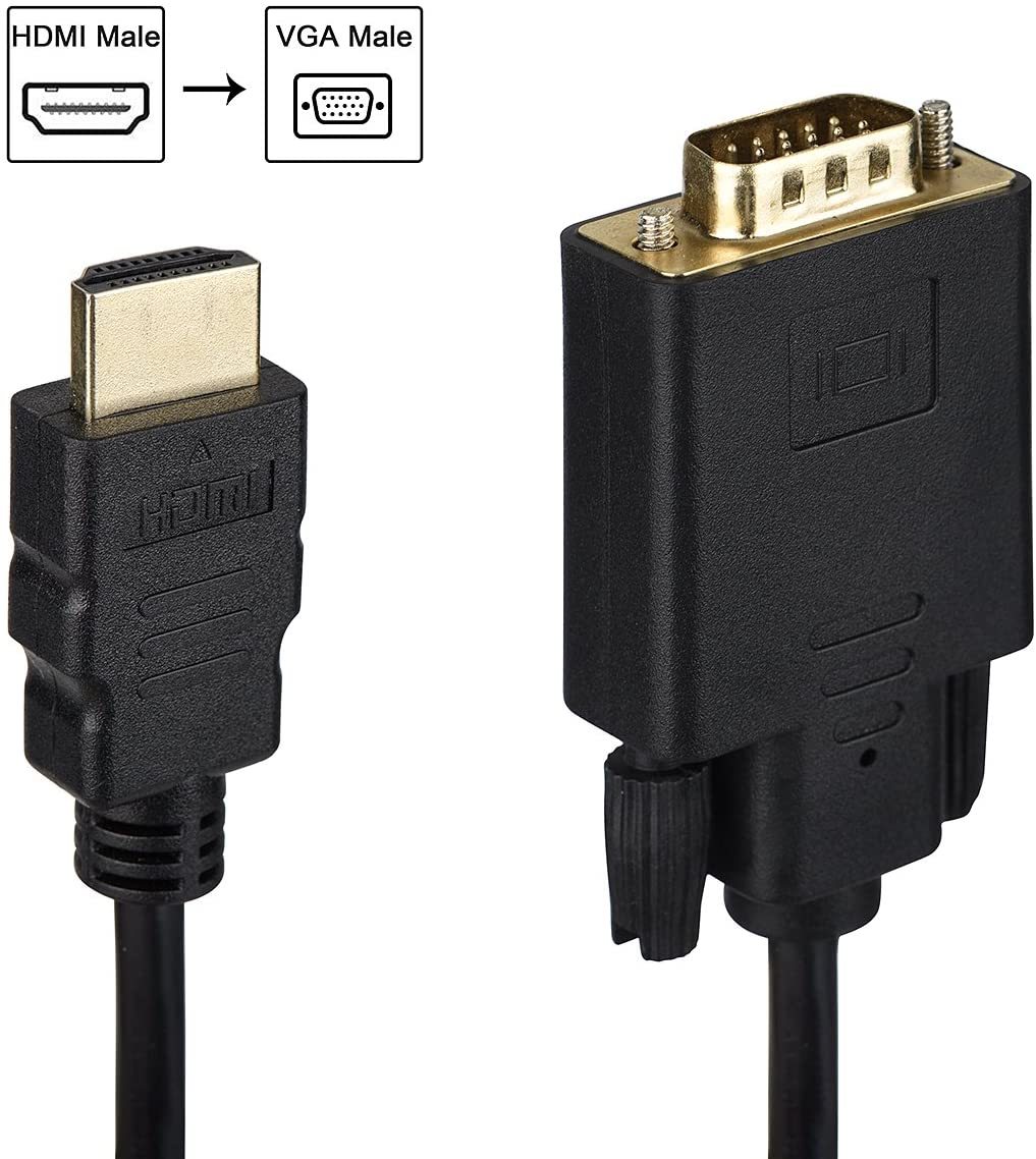 фото Кабель hdmi - vga, 1,8 м, однонаправленный, 1080p, ks-is