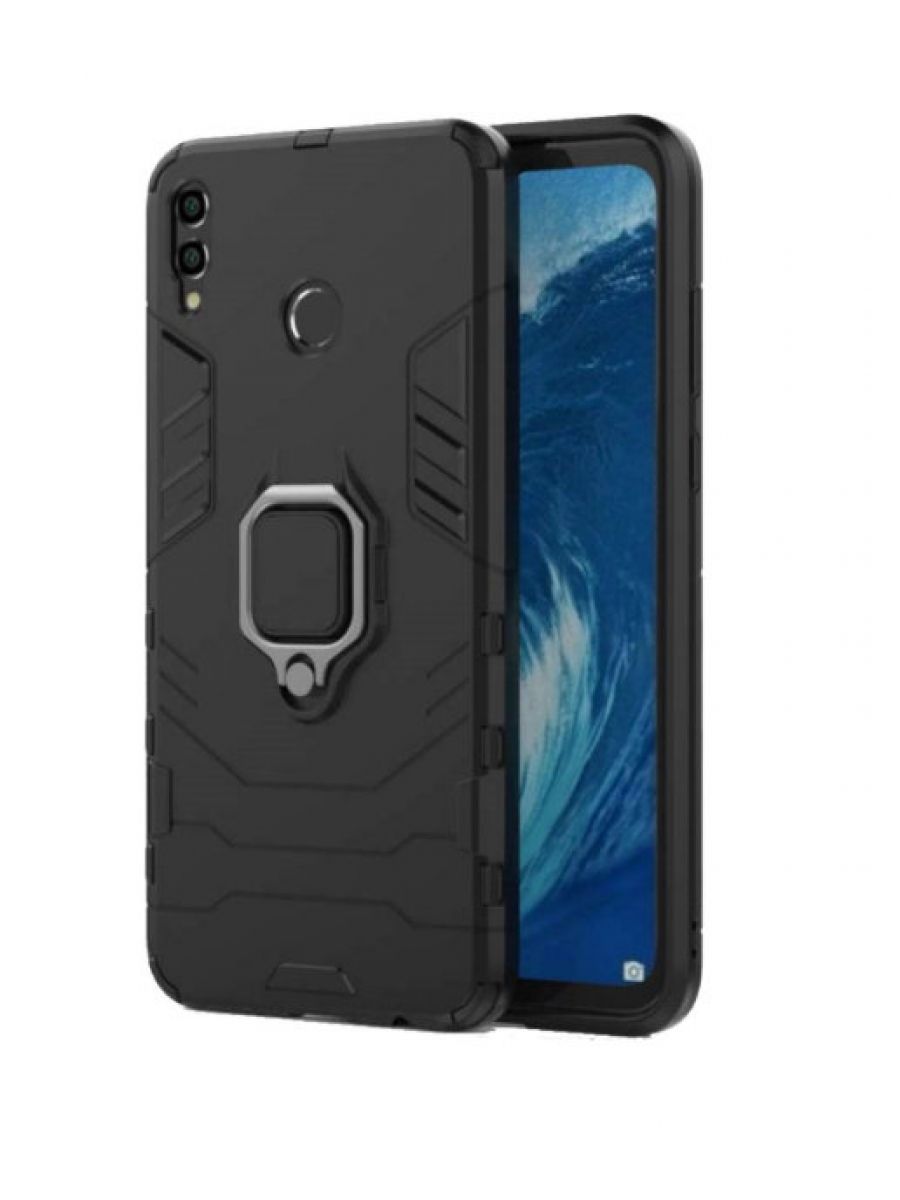 

Brodef Ring Противоударный чехол с кольцом для Honor 8X черный