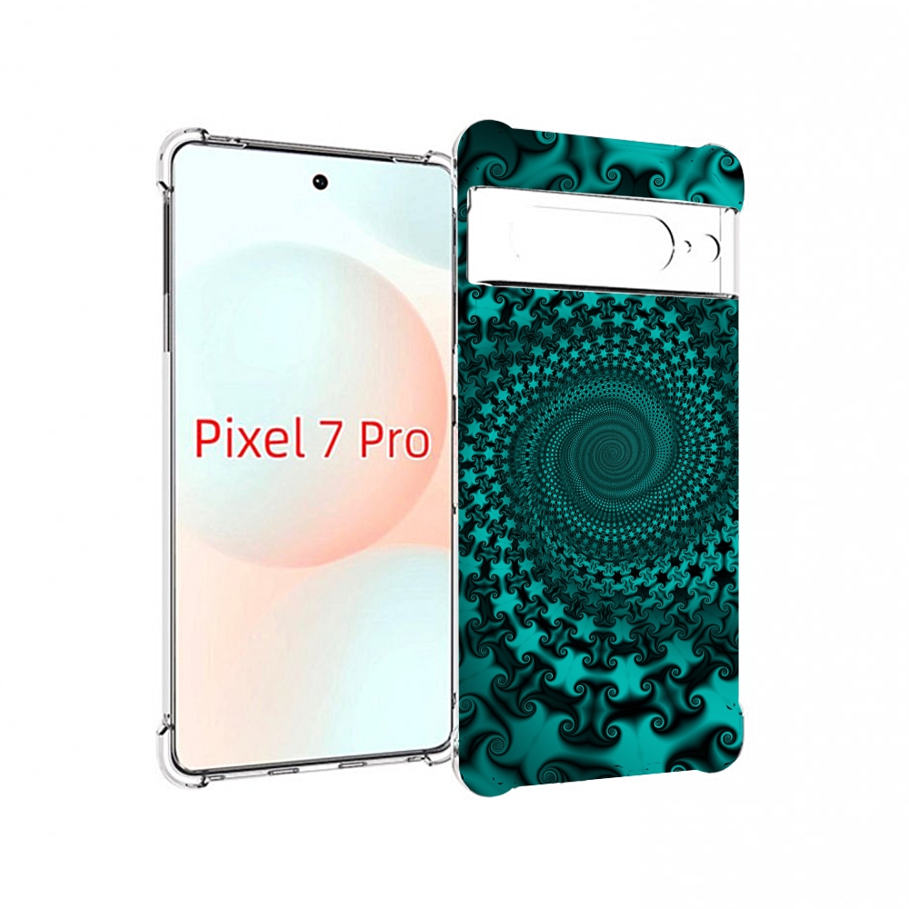 

Чехол Mypads Зеленый-Гипноз Для Google Pixel 7 Pro, Прозрачный, Tocco
