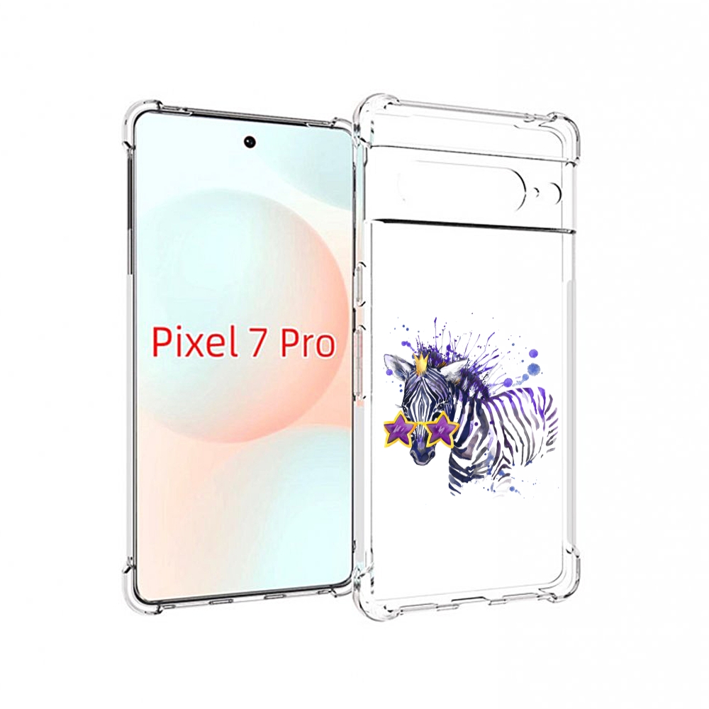 

Чехол Mypads Акварельная Зебра Для Google Pixel 7 Pro, Прозрачный, Tocco
