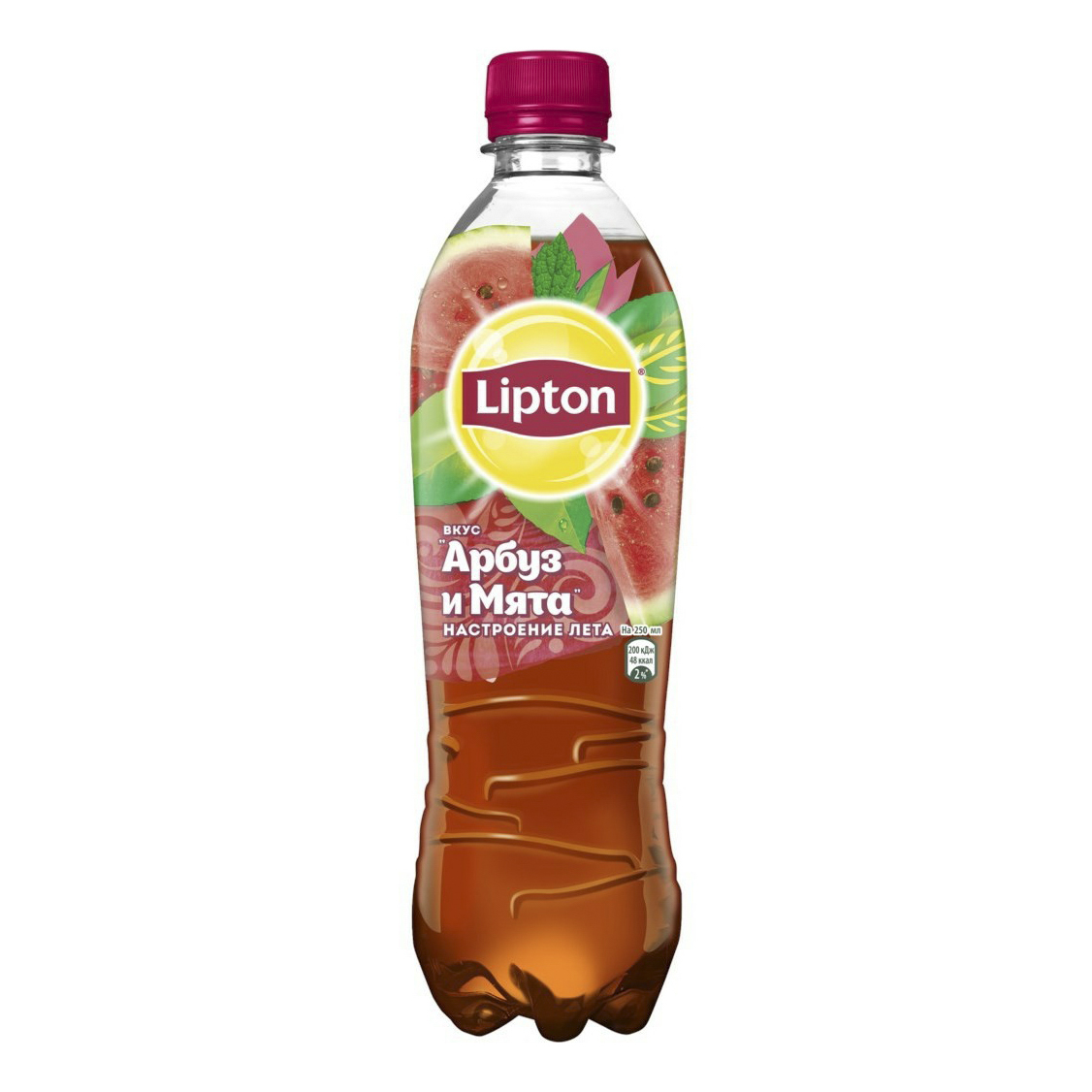 фото Холодный чай lipton черный арбуз и мята 0,5 л