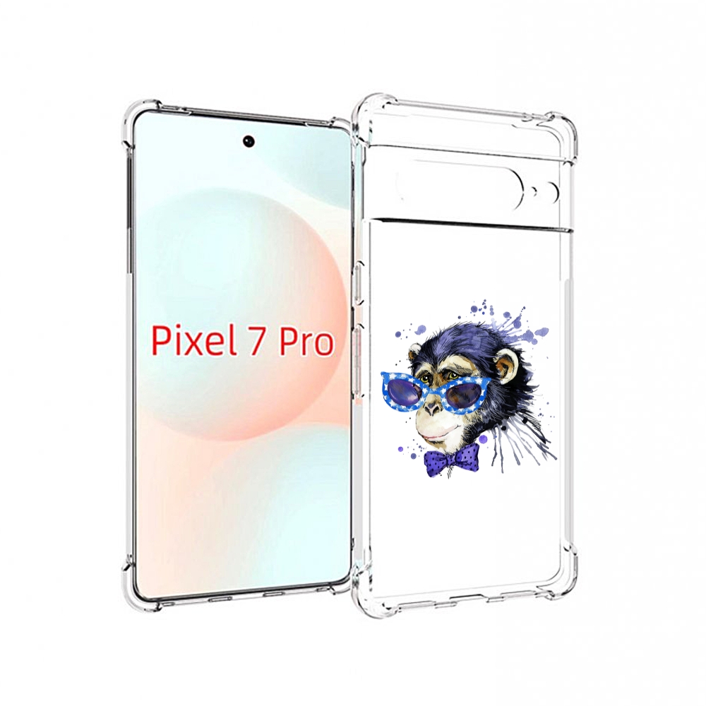 

Чехол Mypads Акварельная Обезьяна Для Google Pixel 7 Pro, Прозрачный, Tocco