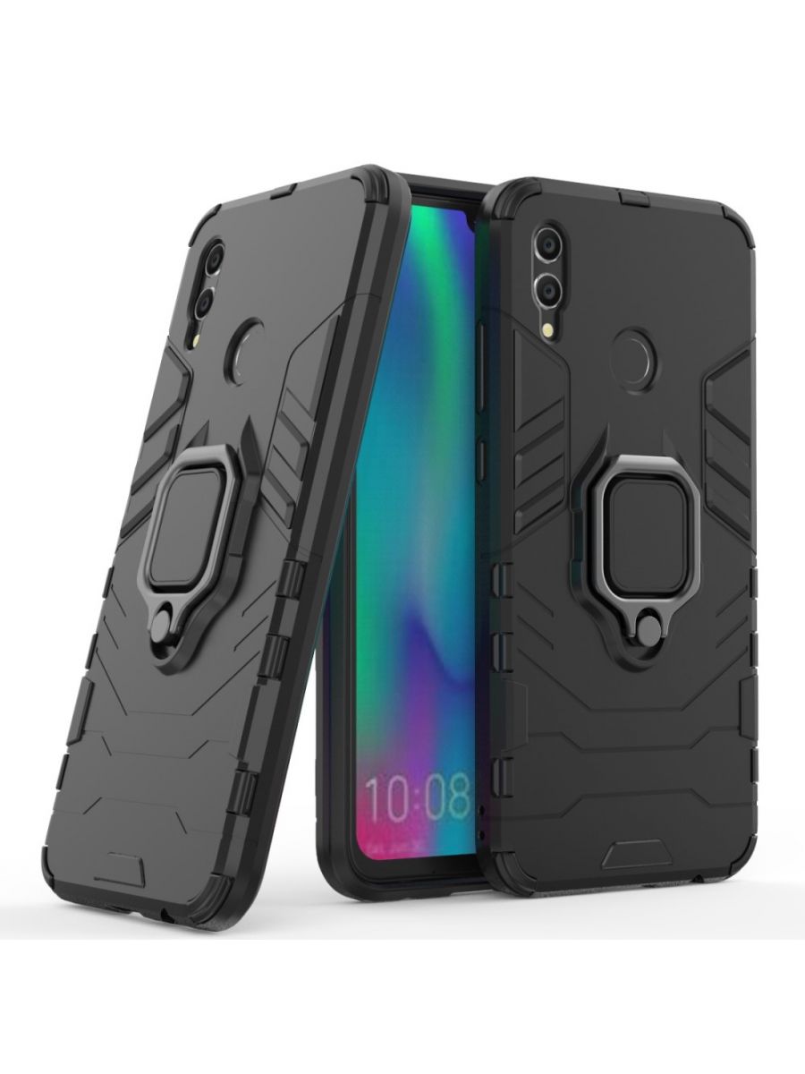 

Brodef Ring Противоударный чехол с кольцом для Honor 10 lite/P Smart 2019 черный