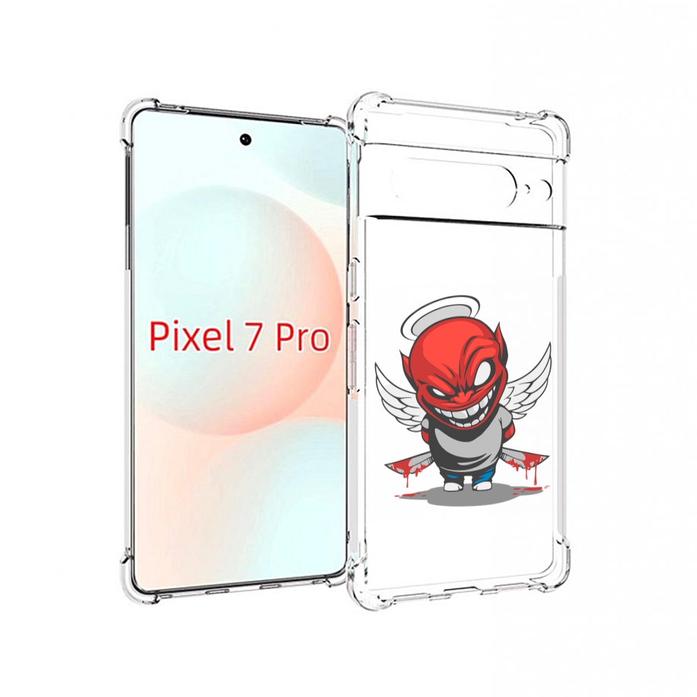 

Чехол Mypads Злой-Ангел Для Google Pixel 7 Pro, Прозрачный, Tocco