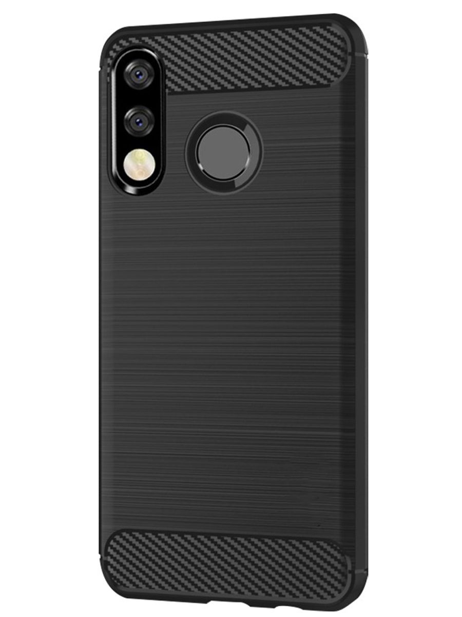 

Brodef Carbon Силиконовый чехол для Huawei P30 lite Черный