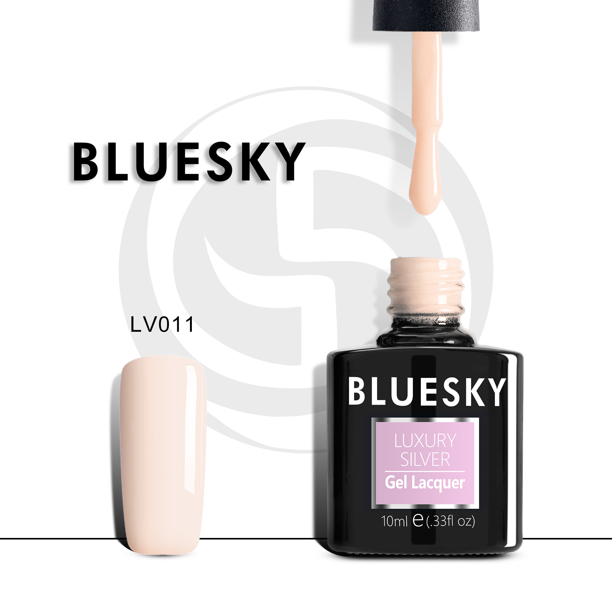 

Гель-лак №011 Luxury Silver 10 мл, BLUESKY