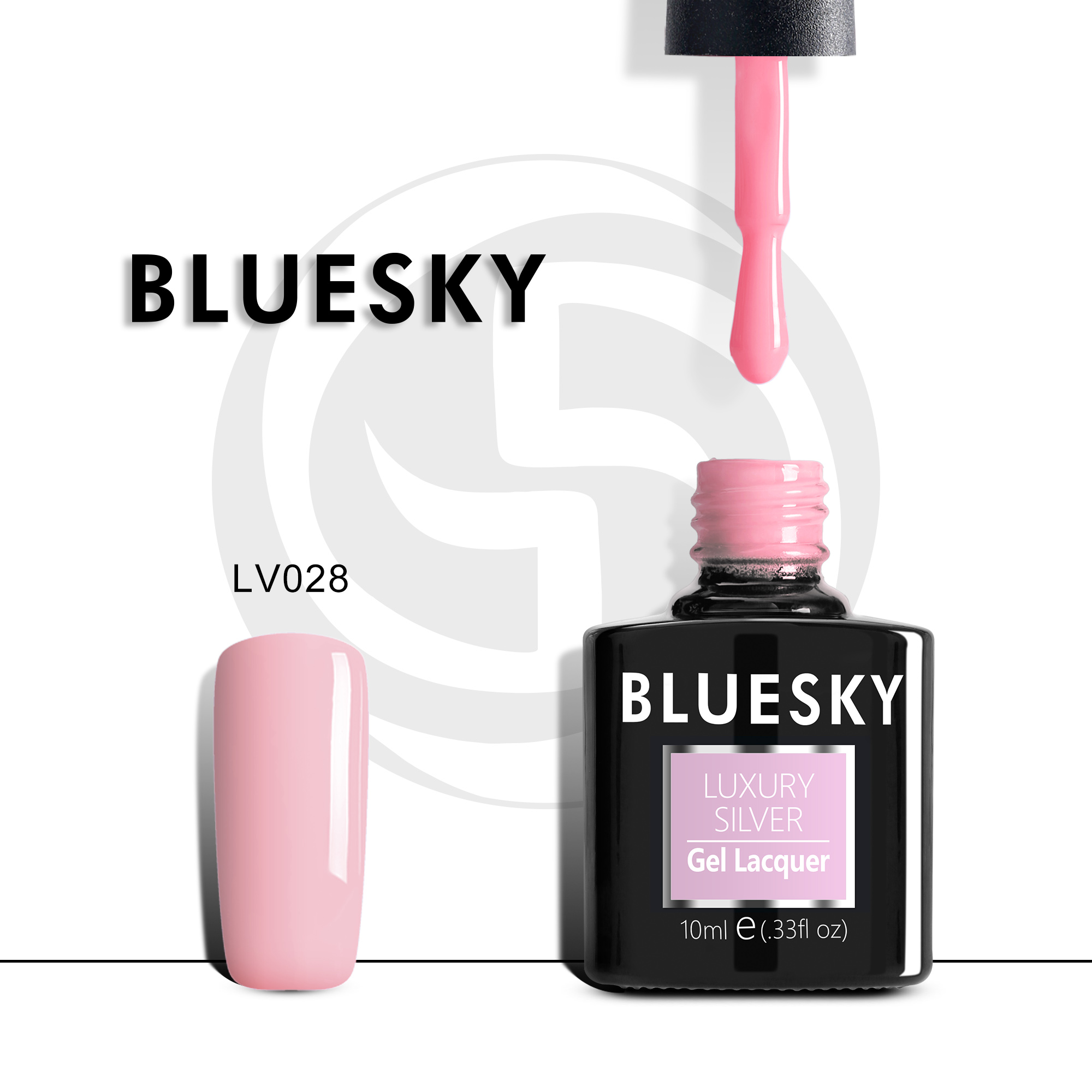 

Гель-лак №028 Luxury Silver 10 мл, BLUESKY