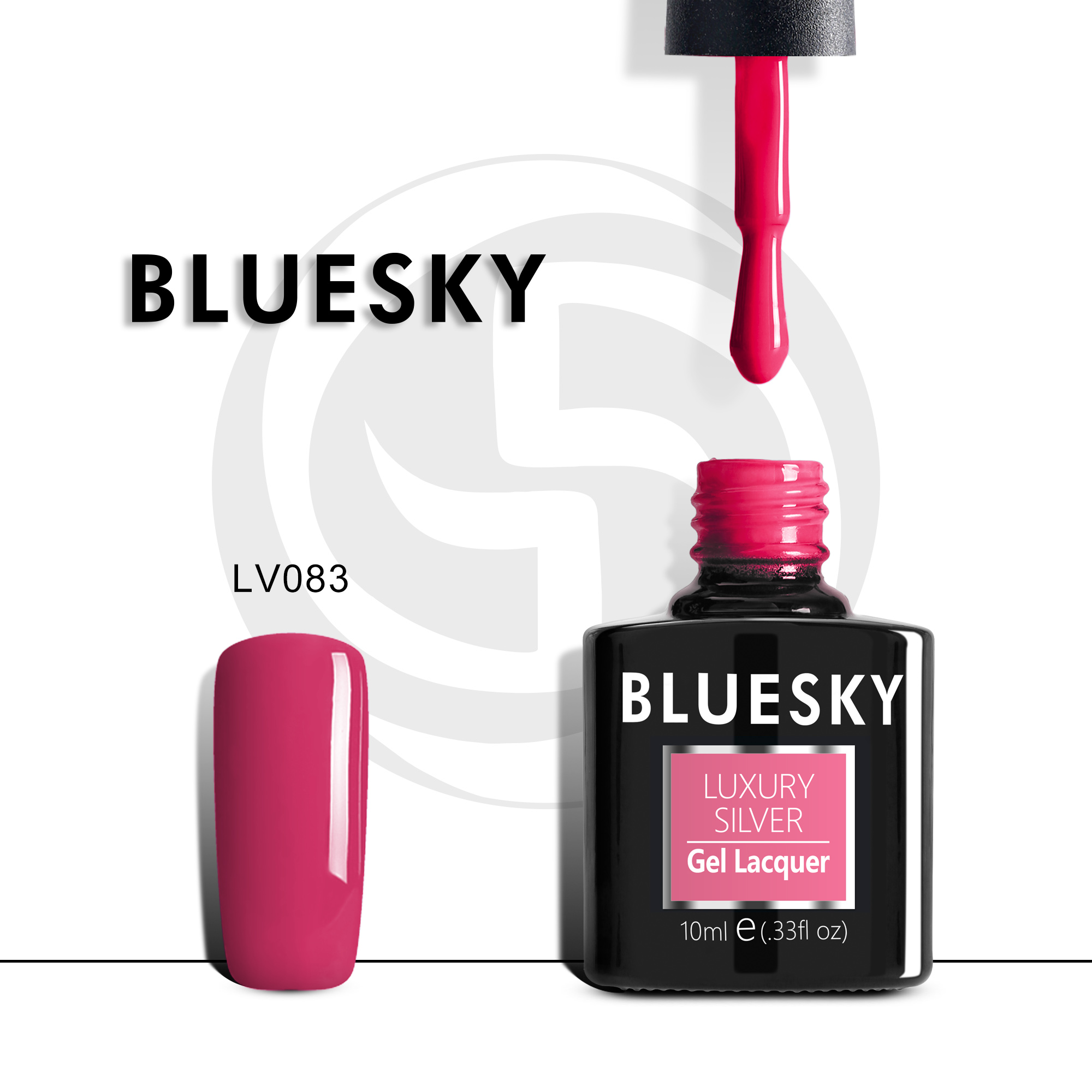 

Гель-лак №083 Luxury Silver 10 мл, BLUESKY