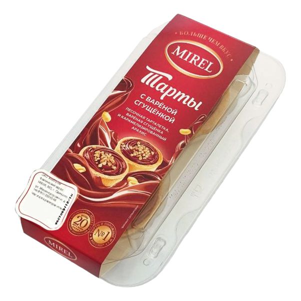 

Пирожные Mirel Тарты с вареной сгущенкой 120 г