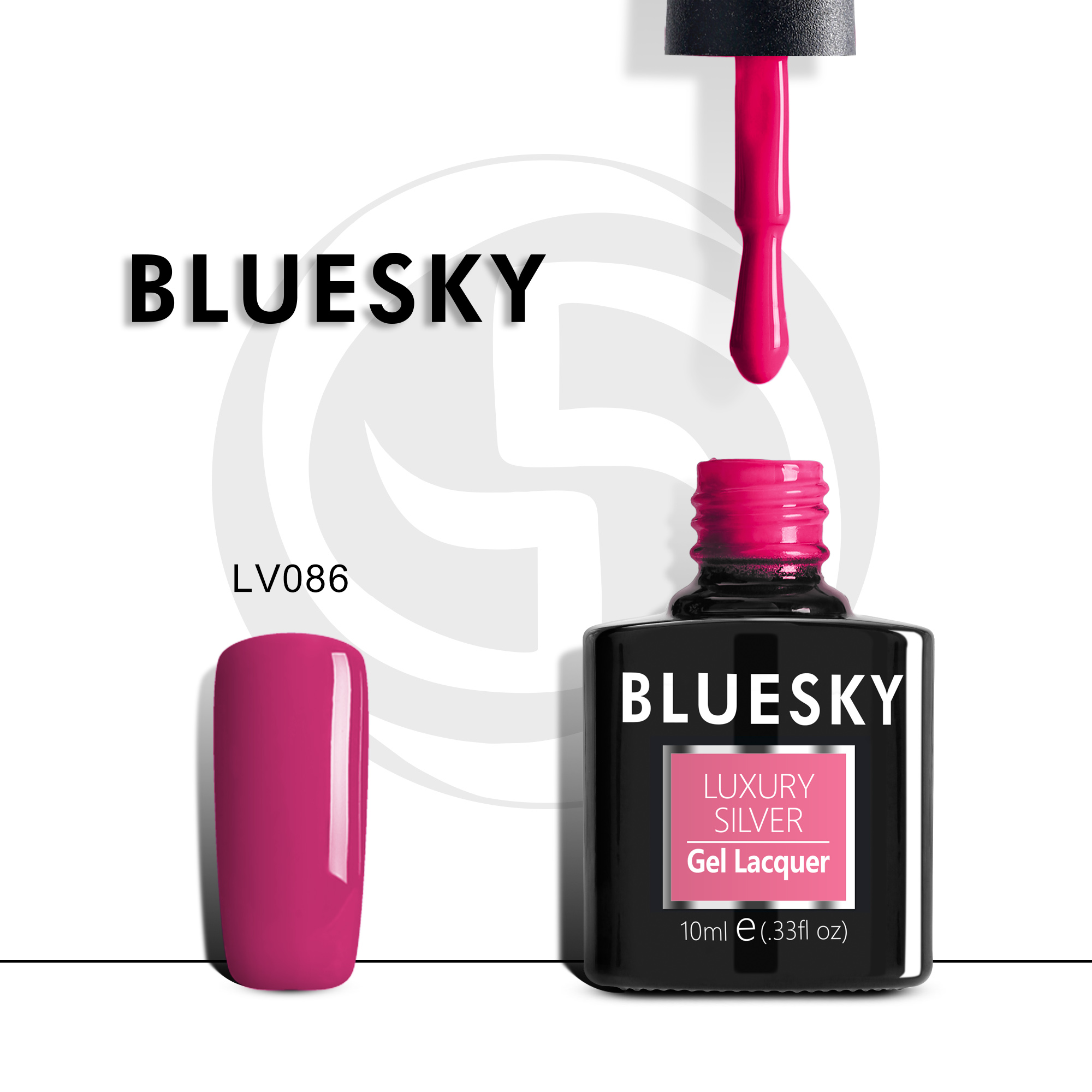 

Гель-лак №086 Luxury Silver 10 мл, BLUESKY