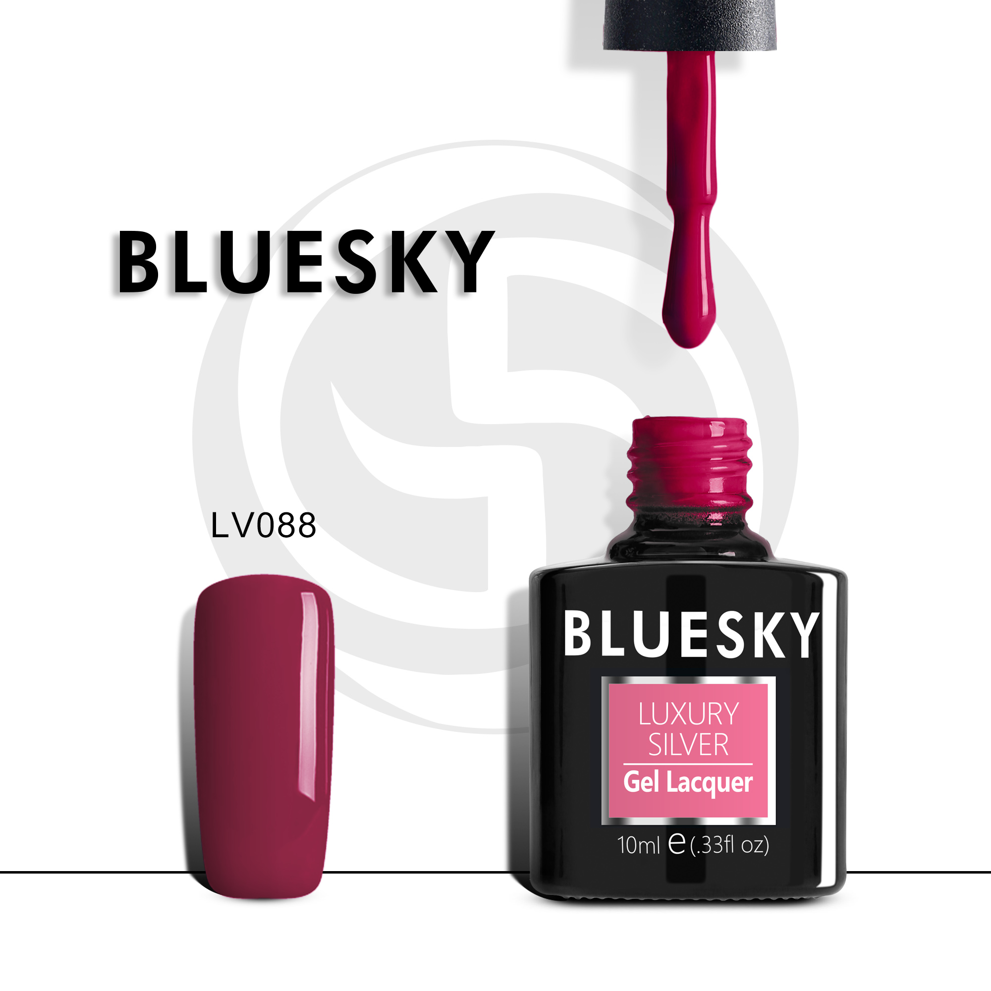 

Гель-лак №088 Luxury Silver 10 мл, BLUESKY