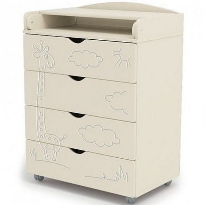 Пеленальный комод СКВ-Компани Жираф, бежевый