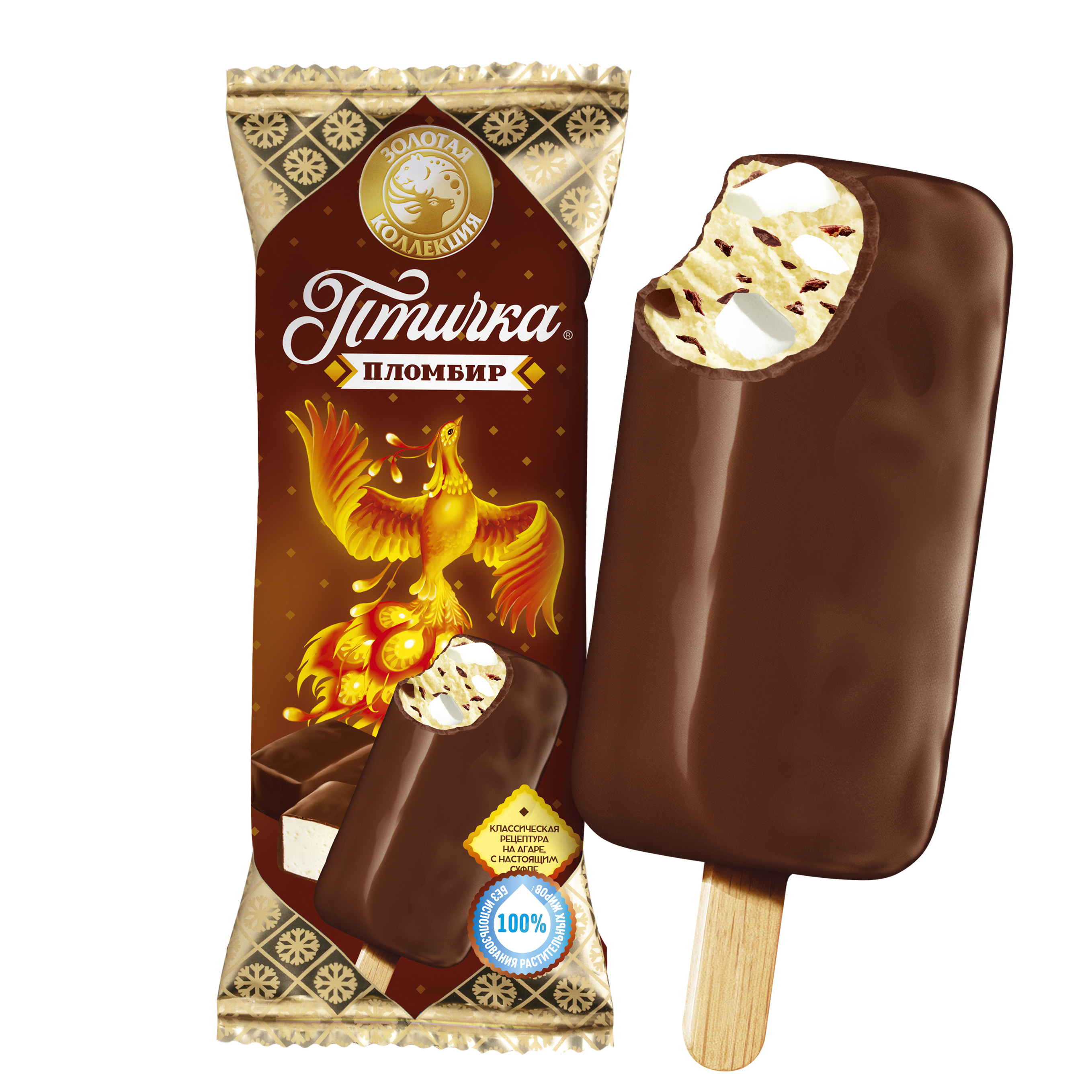 

Мороженое пломбир Premiere of Taste эскимо с шоколадным топпингом и миндалем 80 г