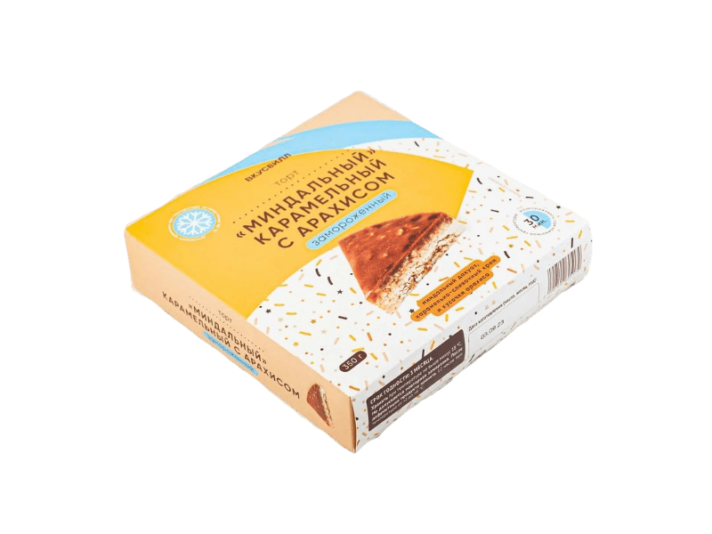 Торт ВкусВилл Миндальный карамельный с арахисом 350 г