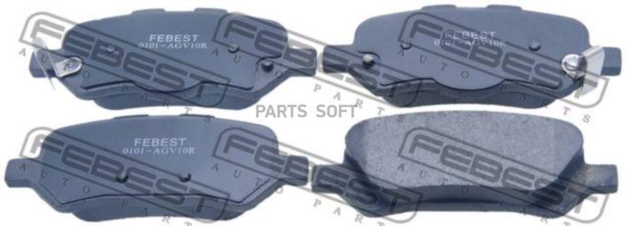 

Тормозные колодки FEBEST задние 0101AGV10R