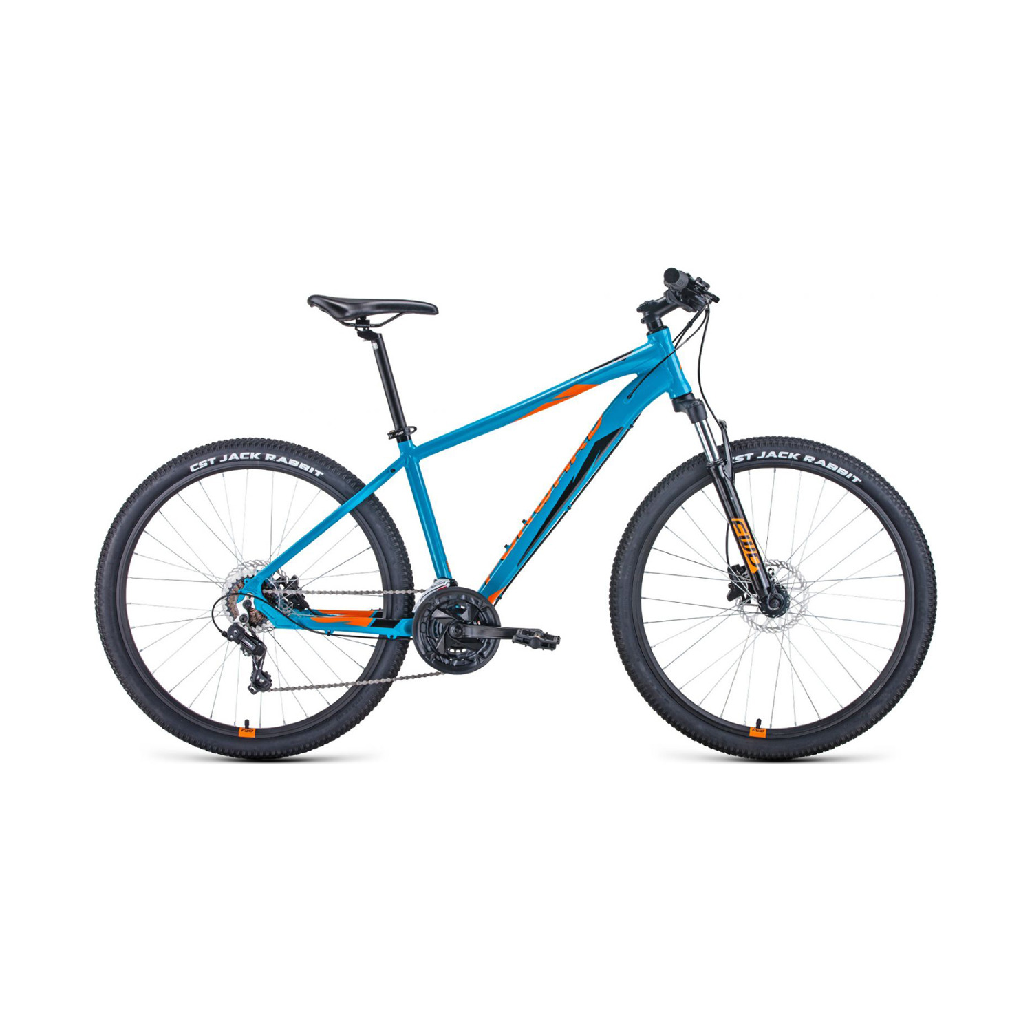 Велосипед Forward Apache 27,5 3.0 disc 2021, SteelBlue/Orange, L