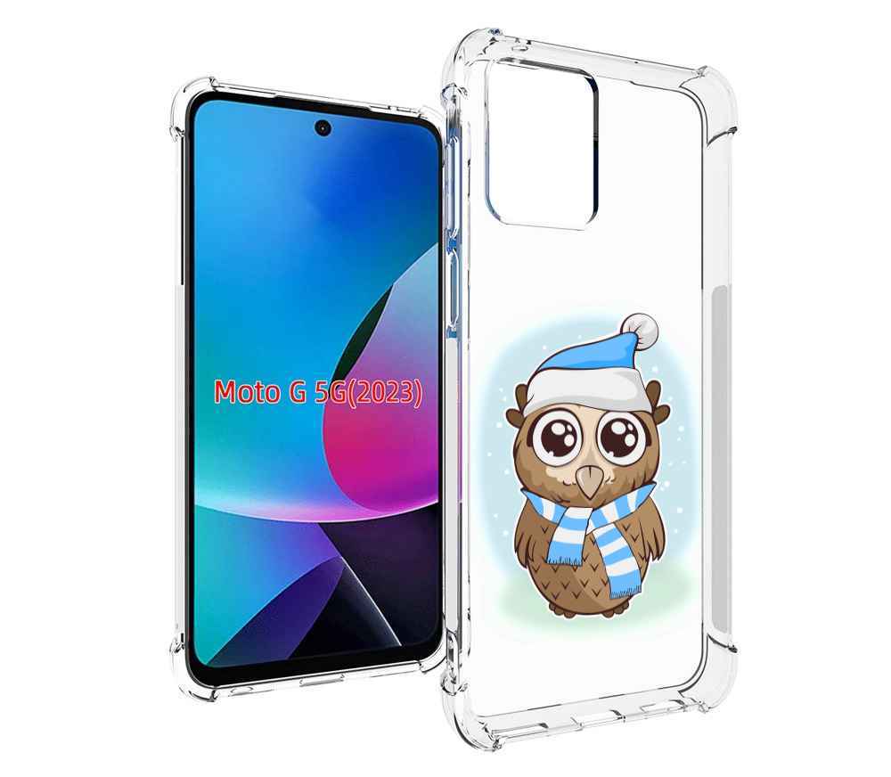 

Чехол MyPads сова-в-шарфике-и-шапке для MOTO G 5G 2023, Tocco