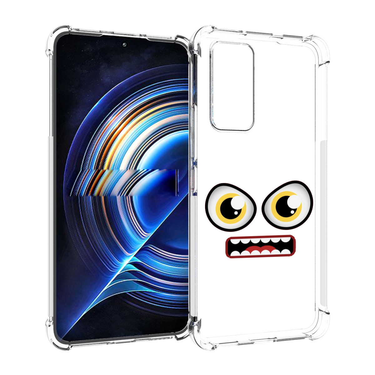 

Чехол MyPads красный злой смайлик для Tecno Camon 19 Neo, Прозрачный, Tocco
