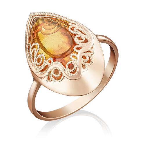 

Кольцо из красного золота с янтарем р.20.5 PLATINA jewelry 01-5055-00-271-1110-46, 01-5055-00-271-1110-46