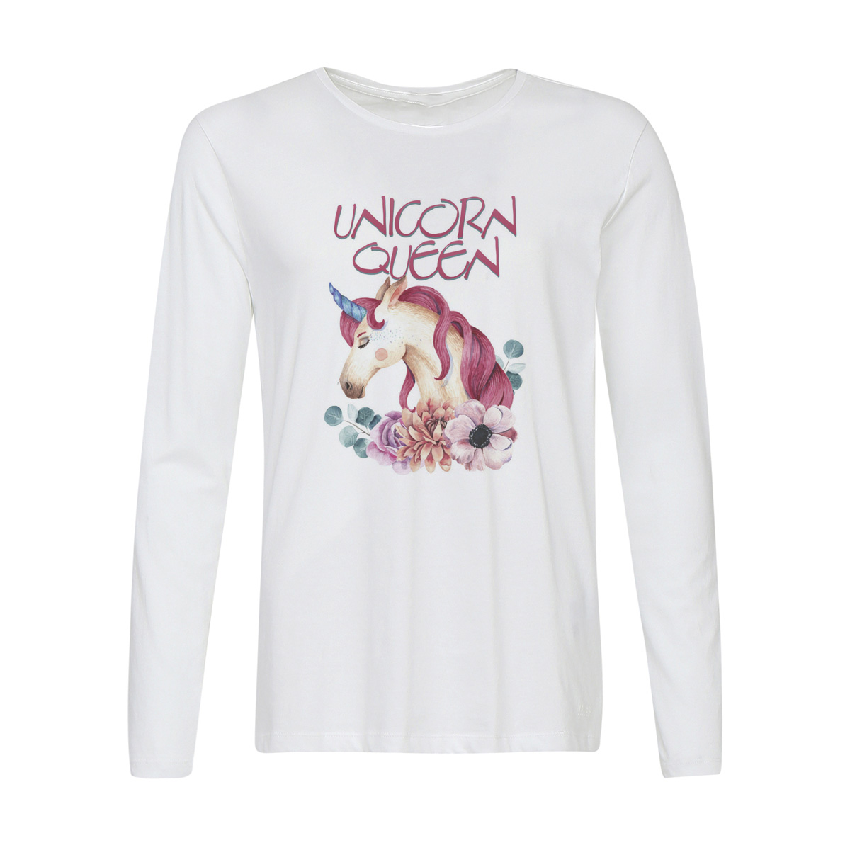 

Лонгслив CoolPodarok Unicorn queen, Белый, 6w015936