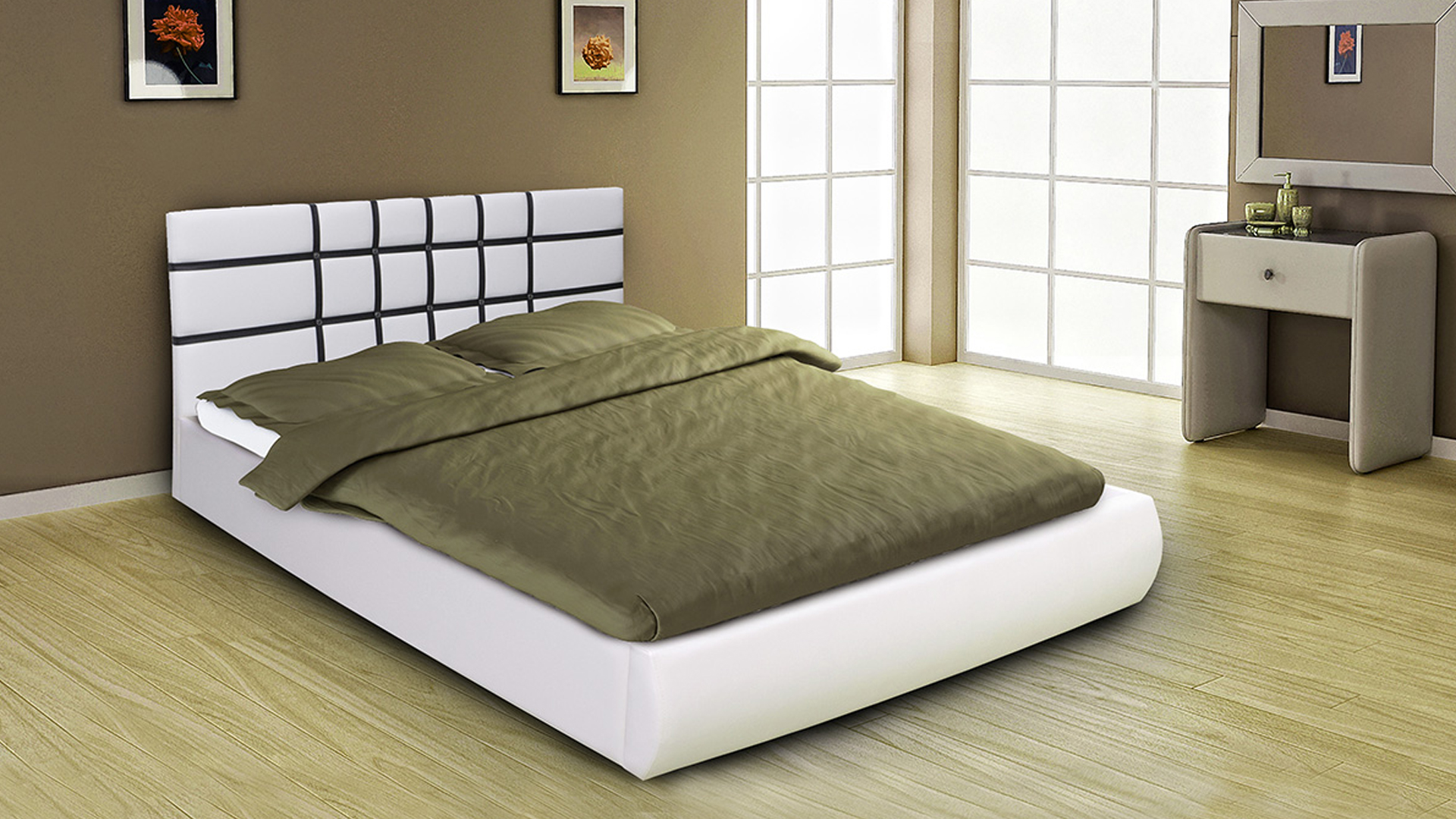 фото Кровать 1600 мм с подъёмным механизмом классик м-стиль