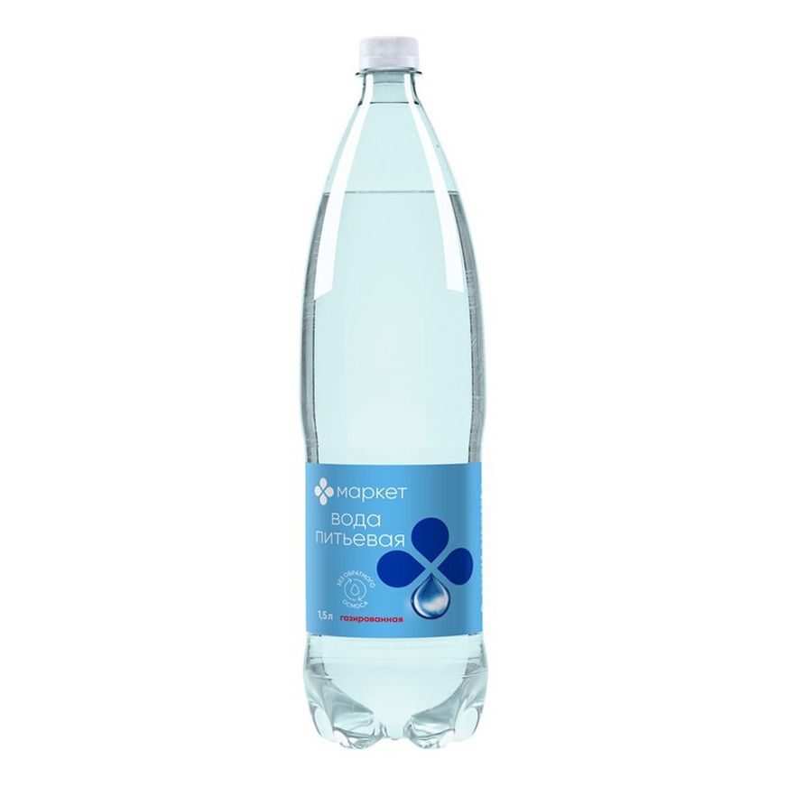 Вода питьевая Маркет Перекресток газированная 1,5 л