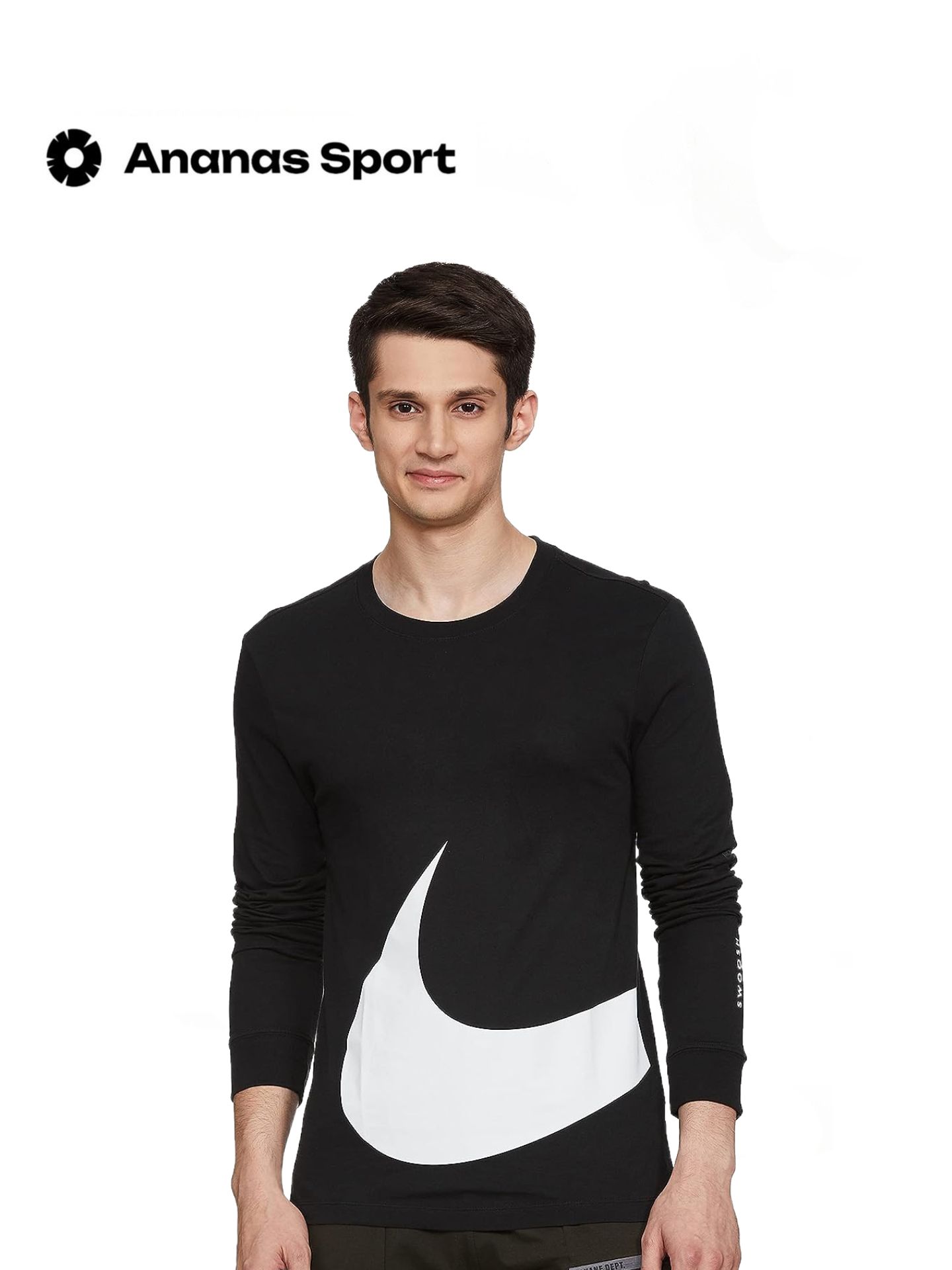

Лонгслив мужской Nike DD3396-010 черный S, DD3396-010