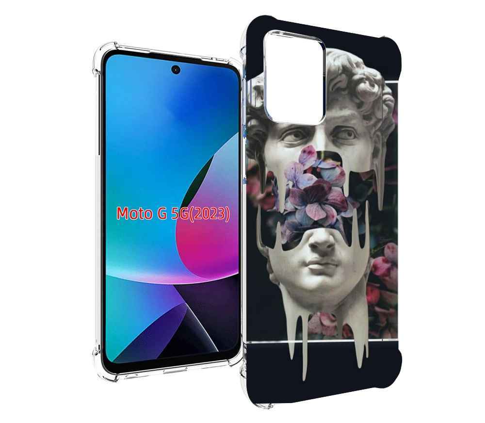 

Чехол MyPads статуя-с-цветами-внутри для MOTO G 5G 2023, Tocco