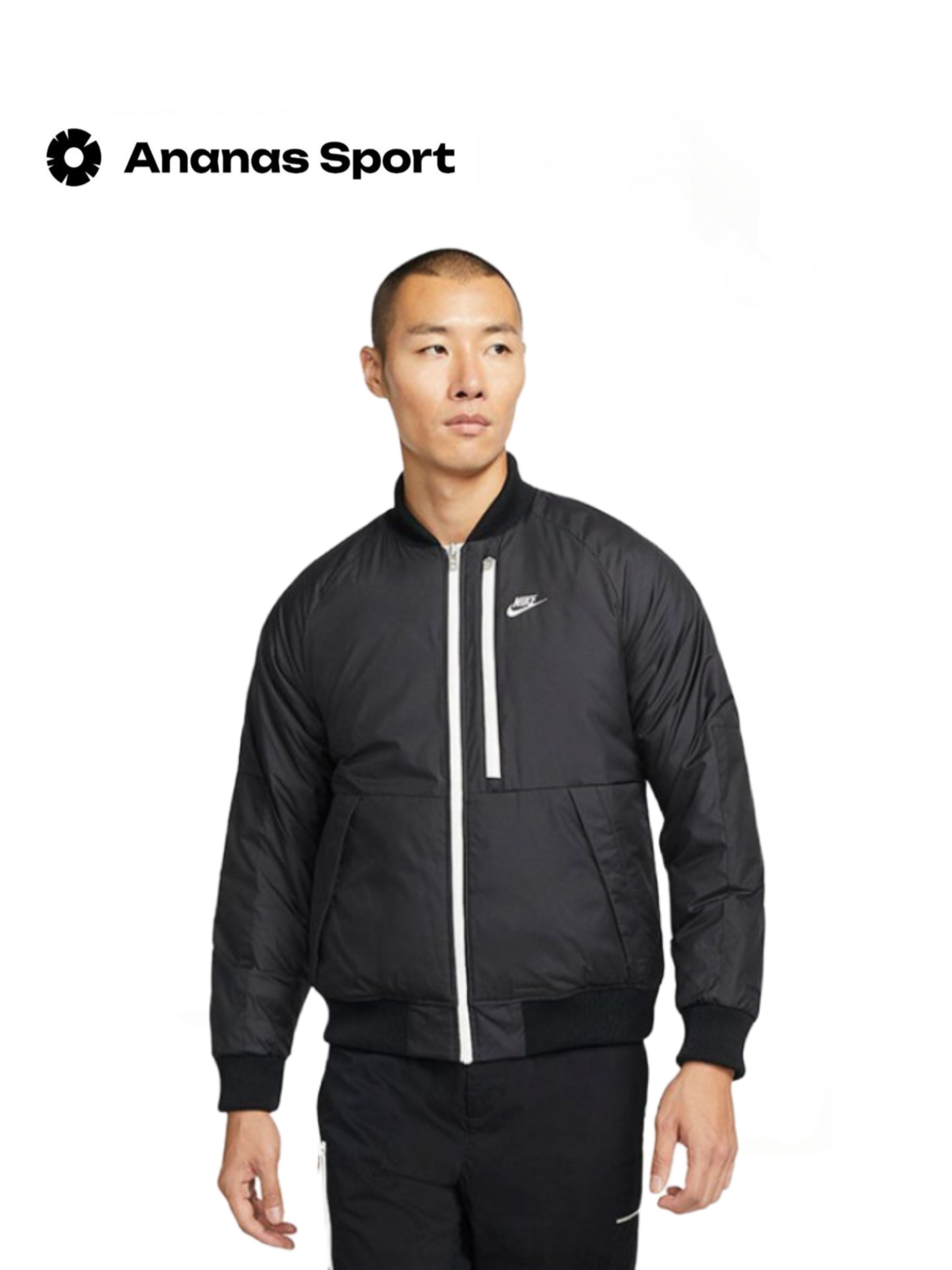 

Бомбер мужской Nike DD6850-010 серый M, DD6850-010