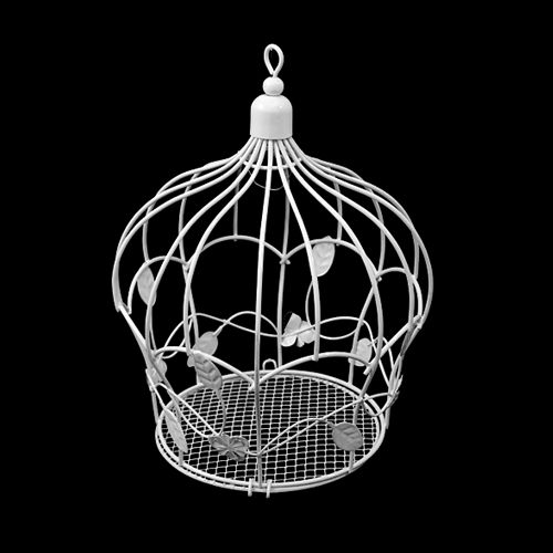 

Металлическая клетка-корона, белая, 16,5x21,5 см