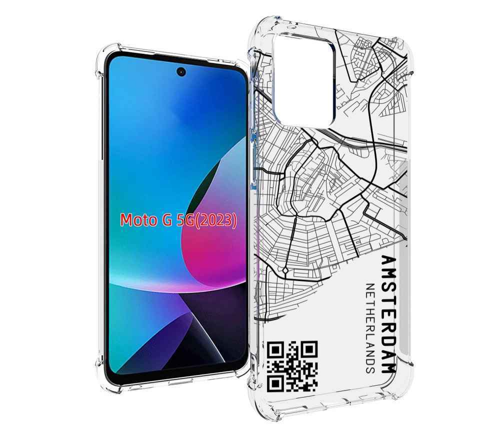 

Чехол MyPads схема-амстердам для MOTO G 5G 2023, Tocco