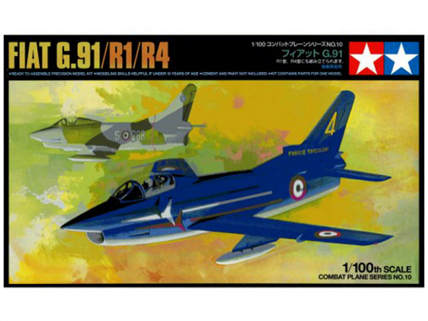 фото 61610 tamiya 1/100 итальянский лёгкий истребитель fiat g.91/r1/r4