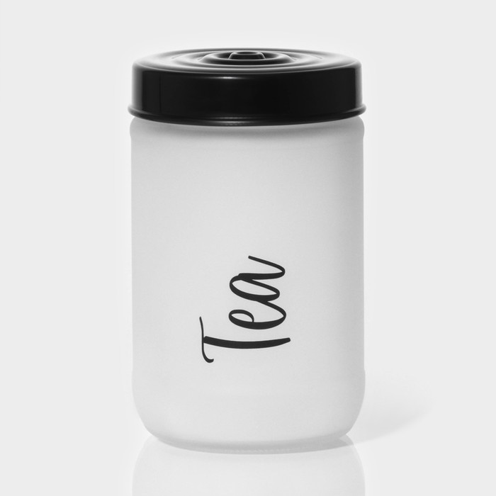 

Банка стеклянная для сыпучих продуктов Herevin Tea, 660 мл, 10260072, Белый, Tea