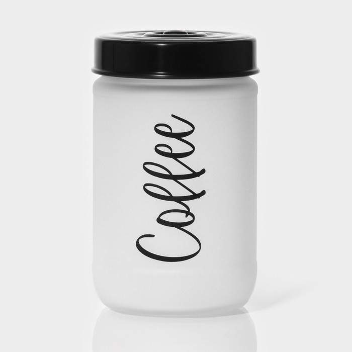 

Банка стеклянная для сыпучих продуктов Herevin Coffee, 660 мл, 10260073, Белый, Coffee