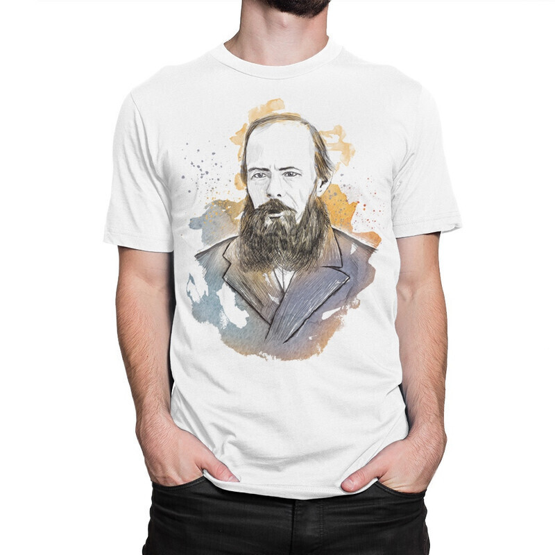 

Футболка мужская Dream Shirts Федор Достоевский 1000472222 белая L, Федор Достоевский 1000472222