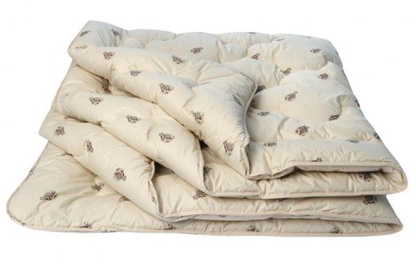 Одеяло 31 шерсть верблюжья 300/тик 1,5-спальное