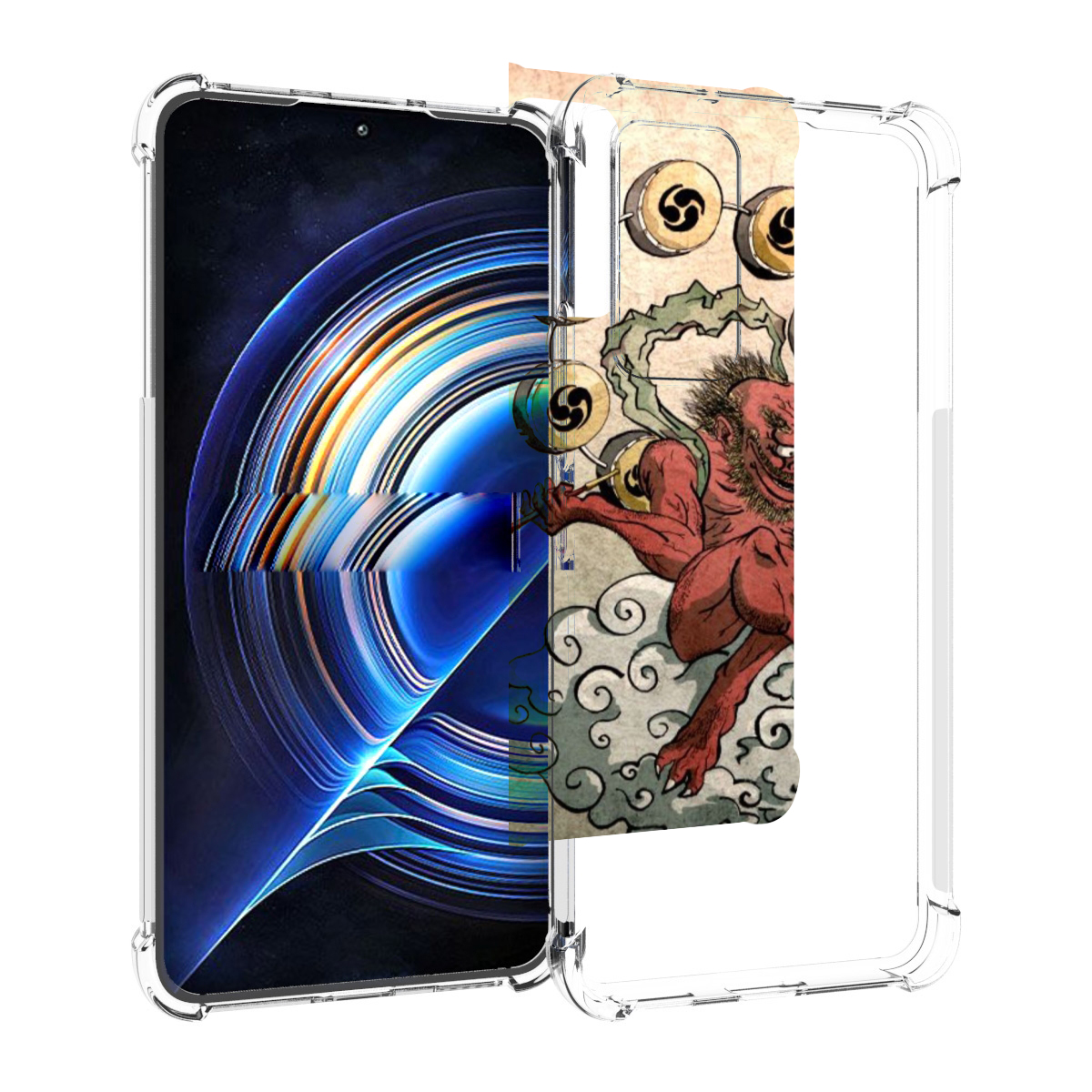 

Чехол MyPads красный чертик на облаке для Tecno Camon 19 Neo, Прозрачный, Tocco