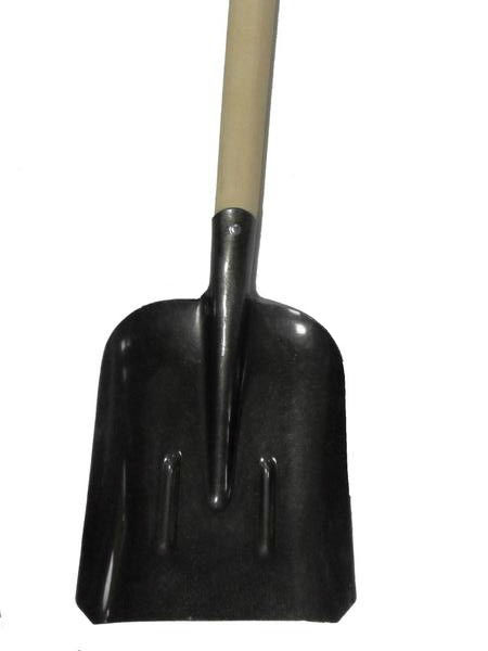 фото Лопата совковая песочная закругленная (рельсовая сталь) с черенком 40х1300мм броня
