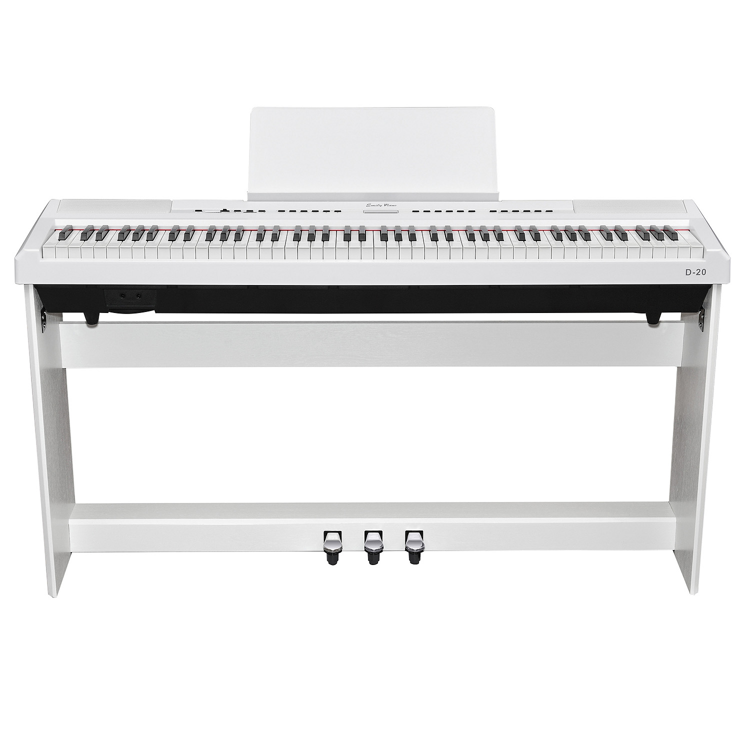 Цифровое фортепиано со стойкой в комплекте Emily Piano D-20 WH