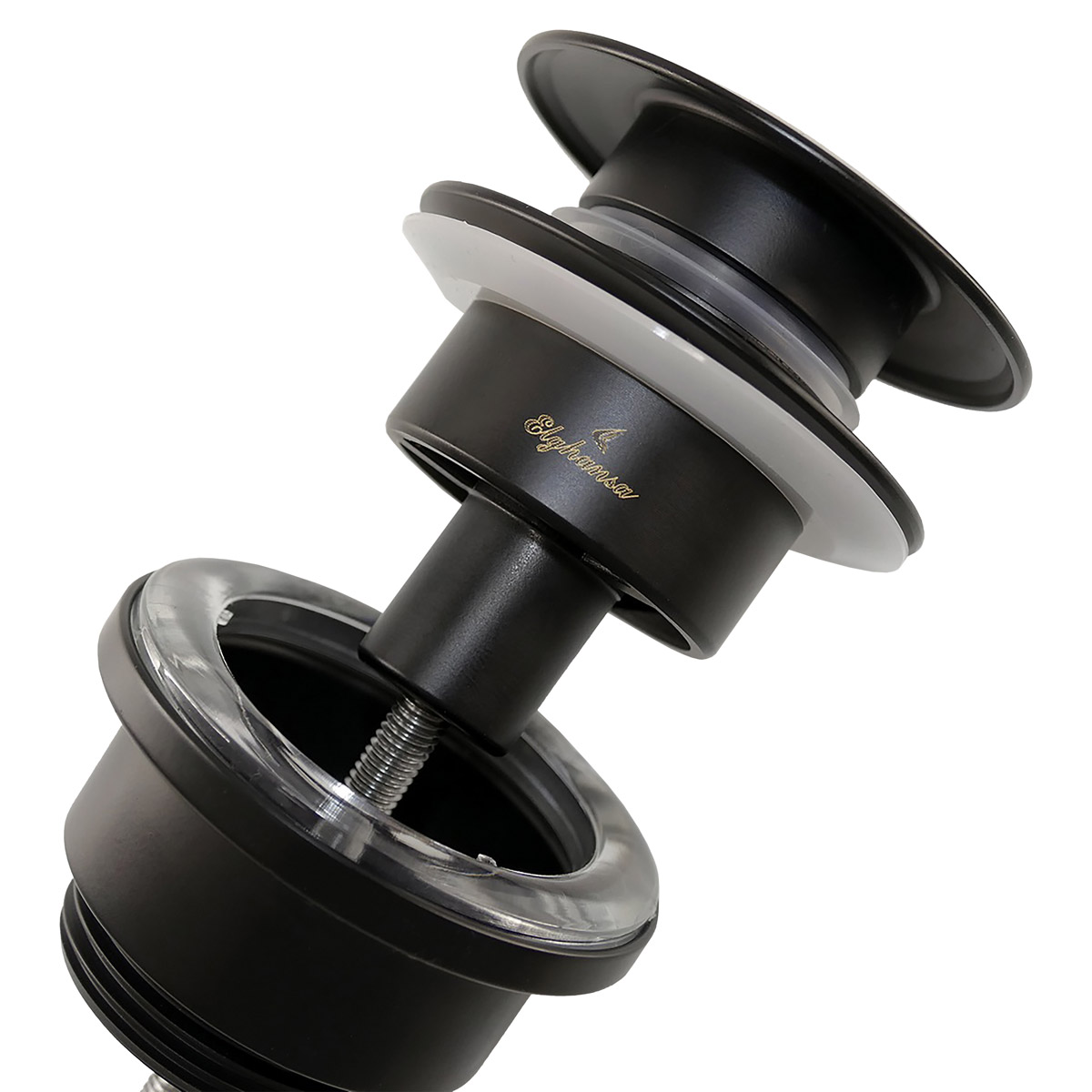 Донный клапан Elghansa WBT-227-Black 1-1/4 универсальный с системой Click-Clack донный клапан paffoni